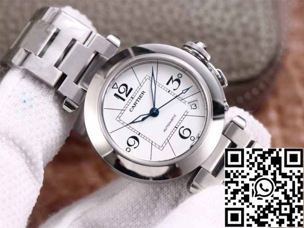 2 50 8f646983 b017 47c7 8143 686031a7f083 Cartier Pasha W31074M7 1:1 Best Edition V9 Factory White Dial Swiss Cal.049