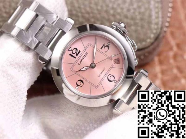 2 51 bef39730 e1c6 440f 803b 64f7fbfa6ccd Cartier Pasha W31075M7 1:1 Best Edition V9 Factory Pink Dial Swiss Cal.049