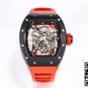 2 52 1910f529 6c61 4ff1 b588 94d1ecb747fe Richard Mille RM-055 1:1 Mejor edición Caja de cerámica de fábrica BBR Correa roja