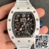 2 52 270bb0a5 05bb 4f2a b4ec 5089d2017f68 Richard Mille RM-011 1:1 Best Edition KV Factory Cerâmica Bracelete em borracha branca