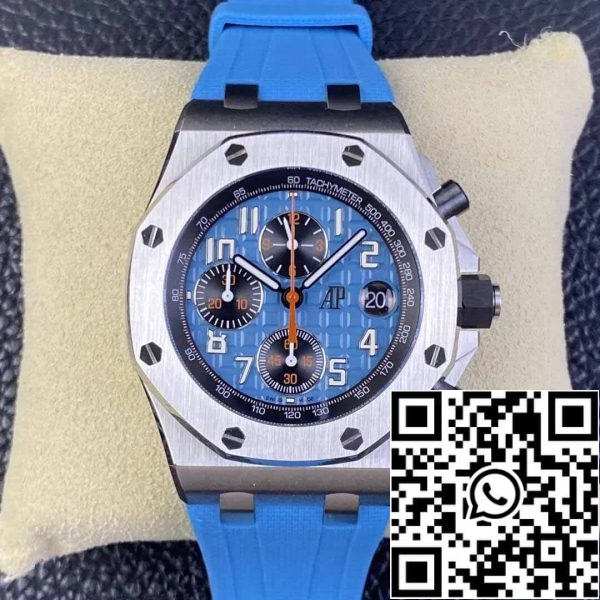 2 52 ca63a727 1429 4011 875b 5b7326bcd200 Audemars Piguet Royal Oak Offshore 26238ST.OO.A340CA.01 1:1 Beste Editie APF Fabrieksblauwe Wijzerplaat