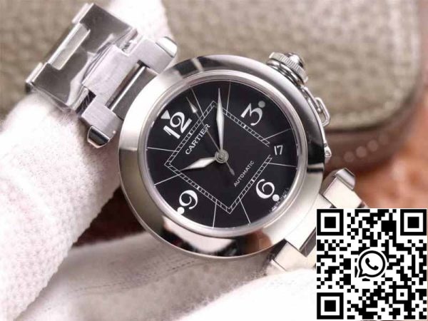 2 52 f7e1a088 5505 424e 84e0 06e0b76387e8 Cartier Pasha W31076M7 1:1 Best Edition V9 Factory Musta Dial Sveitsin Cal.049