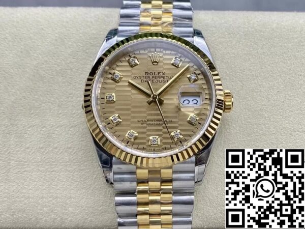 2 54 Rolex Datejust M126233-0045 36MM 1:1 Najboljša izdaja VS Factory Diamond Dial