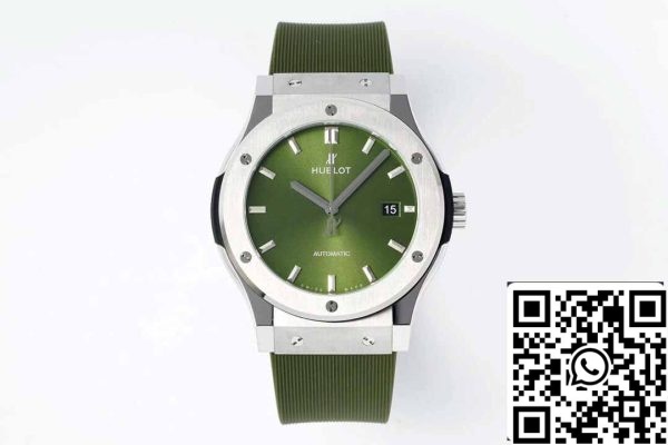 2 54 a7ec864d 13c0 41fe a538 492d00186eb0 Hublot Classic Fusion 542.NX.8970.RX 42MM 1:1 Best Edition HB Factory zöld számlap