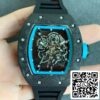 2 54 bf7025c9 3a28 498e 820b 6e41a412deff Richard Mille RM055 1:1 Najlepsza edycja KV Factory V2 Włókno węglowe Szkieletowa tarcza