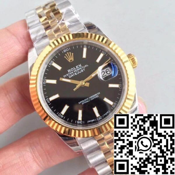 2 55 8d9560ef 4023 4c46 99d3 fdfb35b49394 Rolex Datejust II 41mm 126333 EW Gyári Férfi órák 1:1 Best Edition Svájci ETA3235 Fekete számlap Fekete számlap