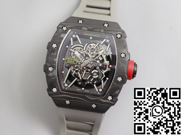 2 56 250a855b 5bfd 416e 83da c3eeb02ba60f Richard Mille RM035 1:1 Best Edition KV Factory V3 Fekete szénszálas tok fekete