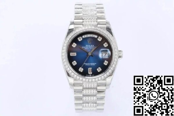 2 56 ec4daab9 8262 4d49 af70 62555921e2b5 Rolex Day Date M128349RBR-0016 1:1 Best Edition EW Factory kék számlap