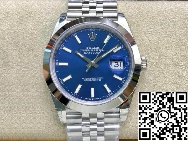 2 57 Rolex Datejust M126300-0002 41MM 1:1 Best Edition VS Factory Blue Dial