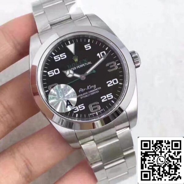 2 57 4e5fc306 2bf3 485e 914c 63d359a8720d Rolex Air-King 116900 JF Factory 1:1 Best Edition svájci ETA3131 fekete számlapú Rolex Air-King 116900 JF 1:1 Best Edition svájci ETA3131 fekete számlap