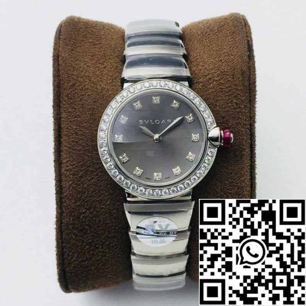 2 57 c20e5b51 57c2 431c b3c2 3f9321d8d7a8 Bvlgari LVCEA 1:1 Best Edition BV Factory Diamond Quadrante grigio