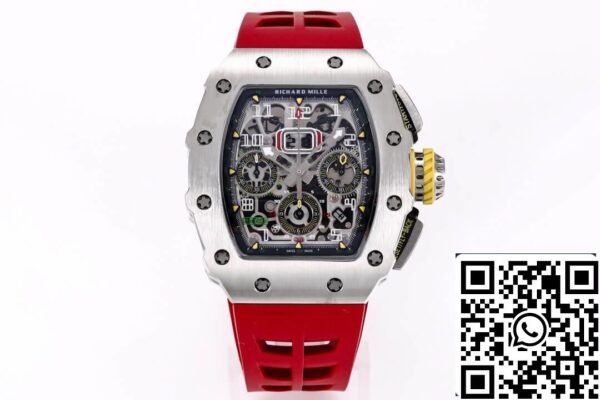 2 58 1874b30b 7a12 4d7f bca9 41b0b4bb80a7 Richard Mille RM11-03RG 1:1 Meilleure édition KV Boîtier en titane d'usine