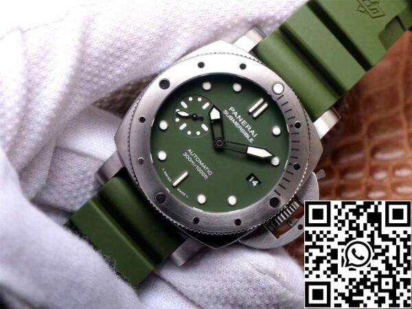 2 58 7f34ccdb ce54 4bf6 be8a 9b70a685b852 Panerai Submersible PAM01055 1:1 Best Edition VS Factory Green Dial Swiss P9000