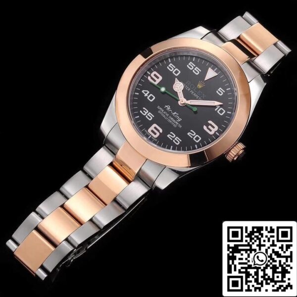 2 58 e4dd626a e525 4dcf a2b0 1a418fd7a91a Rolex Air-King 116900 JF Factory 1:1 Best Edition Swiss ETA3131 Rose Gold