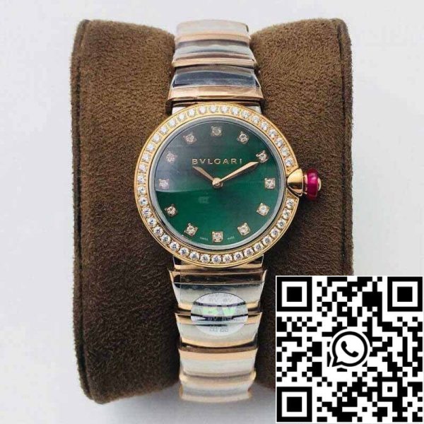 2 58 fdbf213f 3722 4cc3 8d83 5165b823a5ae Bvlgari LVCEA 1:1 Best Edition BV Factory Diamond-set Green Dial