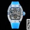 2 59 23a5c4a8 dc50 4a73 99b0 6077b5f1c339 Richard Mille RM12-01 1:1 Best Edition RM Factory Tourbillon läpinäkyvä versio sininen hihna