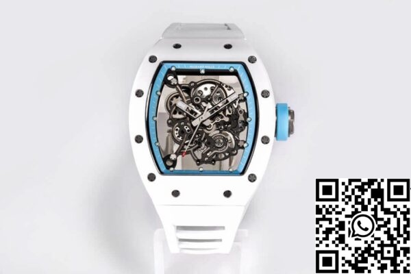 2 59 66439828 74fc 48df b0e4 1d7af0eca6a8 Richard Mille RM-055 1:1 Best Edition BBR Factory fehér kerámia tok 1:1 Best Edition BBR Factory Fehér kerámia tok