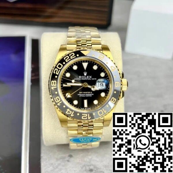 2 5 157a85c2 da82 43a0 9c7e 4e6bab0da28a Rolex GMT Master II M126718GRNR-0001 1:1 Best Edition Tiszta gyári fekete számlap