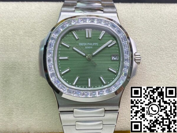 2 5 2 5 16103DF2 C401 405F BB4B 08A8ACBF512F Patek Philippe Nautilus 5711/1300A-001 1:1 Best Edition 3K مينا أخضر مصنع 3K