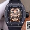 2 5 360c82cc 2734 41df 9d7c f680972402c5 Richard Mille RM52-01 Tourbillon 1:1 Best Edition JB Factory rózsaarany koponya számlapja