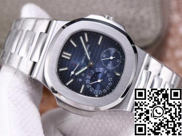 2 5 4f6c3cb9 9a4b 4d1d 81e4 616355b2c8ac Patek Philippe Nautilus 5712/1A-001 1:1 Best Edition PF Factory kék számlap acél szíj svájci óramű