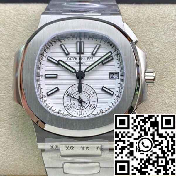 2 5 6643ec6b a47d 4671 a387 cb410d9af10c Patek Philippe Nautilus 5980/1A-019 1:1 Best Edition 3K Factory V2 White Dial