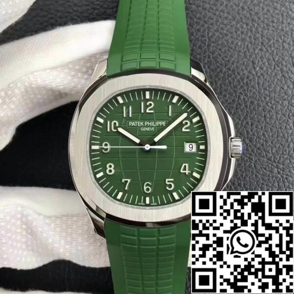 2 5 fcea5d53 c951 448e 92d3 e70b008b20e4 Patek Philippe Aquanaut 5168G 1:1 Najlepsza edycja 3K Factory Zielona tarcza