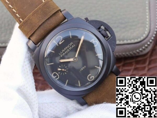 2 606 Panerai Luminor PAM375 ZF Factory Mechanische horloges 1:1 Best Edition Zwitserse ETA P3000 PVD Geplateerde Titanium Case