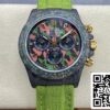 2 60 3bae9549 0fda 47df 8740 6a380a954325 Rolex Daytona Cosmograph Diw Versão Personalizada 1:1 Melhor Edição Noob Factory Bracelete Verde