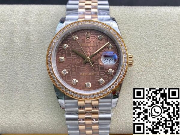 2 60 5ae8cb7a 8142 4d1a 9b89 cd73e578421e Rolex Datejust M126281RBR-0013 1:1 Най-добро издание BP Factory Brown Dial