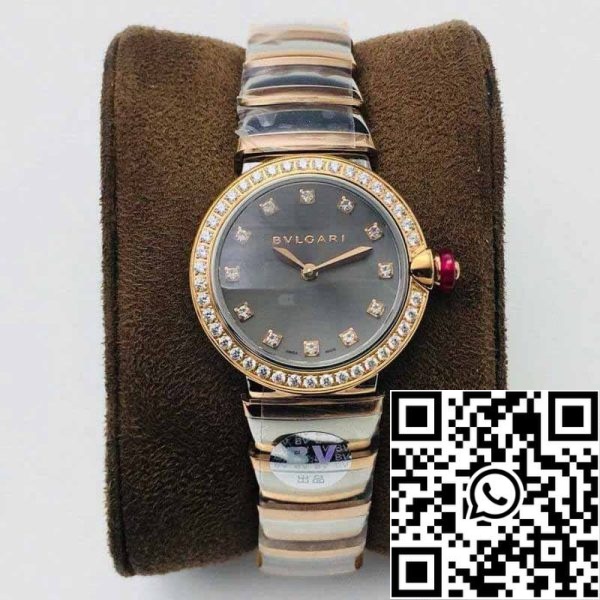 2 60 76552bc2 5604 4341 abfd 183d26d3af50 Bvlgari LVCEA 1:1 Best Edition BV Factory с серым циферблатом из розового золота