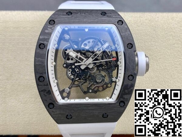 2 60 c3cadc5a f963 42e4 897f 0d9aff474a26 Richard Mille RM-055 1:1 Beste Edition BBR Fabrik weißes Armband