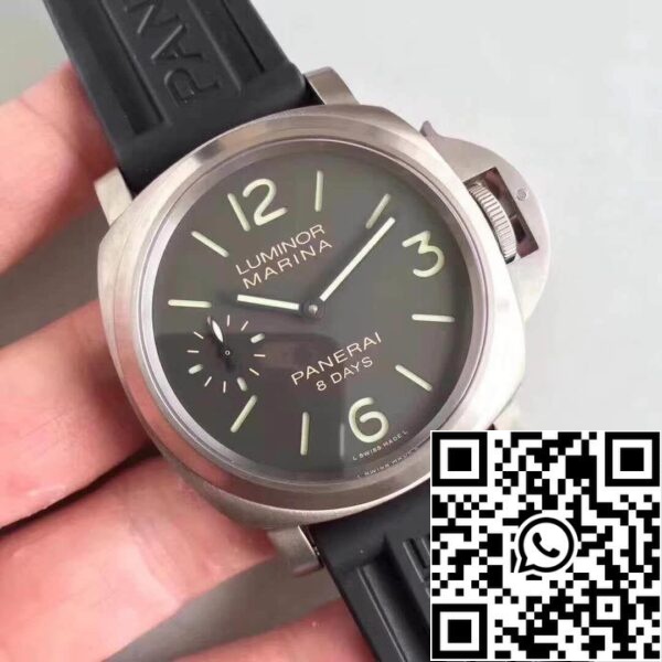 2 615 Panerai Luminor PAM510 ZF Factory Мужские часы 1:1 Best Edition Swiss ETA P5000 Черный каучуковый ремешок