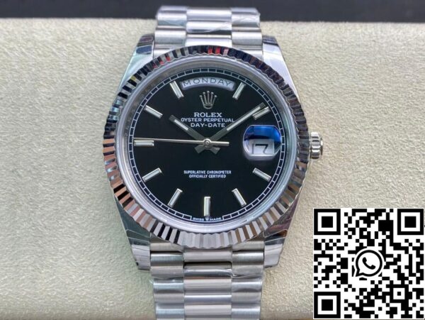 2 62 Rolex Day Date M228236-0003 1:1 Paras painos EW Factory Musta soittaa