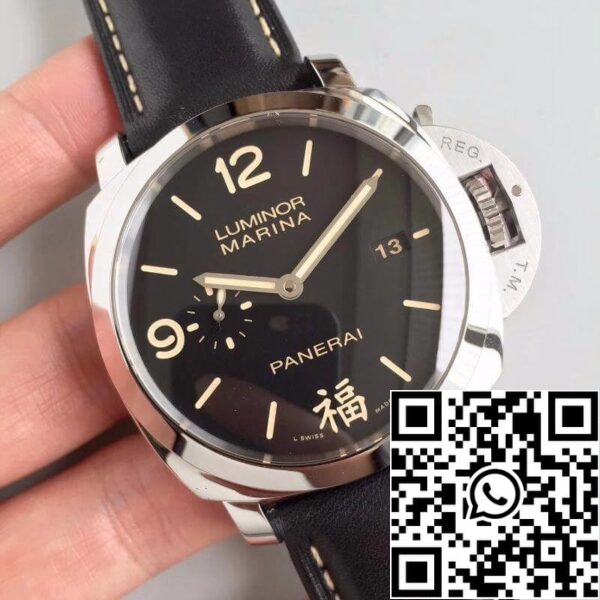 2 623 Panerai Luminor PAM498 VS Gyári Mechanikus órák 1:1 Best Edition svájci ETA P9000 fekete bőrszíj