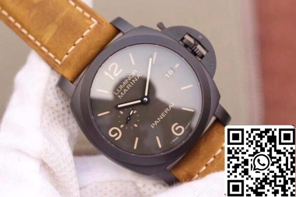 2 626 Panerai Luminor PAM386 VS Factory 1:1 Best Edition Swiss ETA P9000 Superlumed Quadrante grigio e lancette