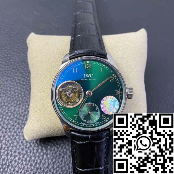 2 62 0cc3efd9 57f1 44a4 b8a7 e1c3344a407b IWC Portugees Tourbillon 1:1 Beste Editie ZF Fabriek Groene Wijzerplaat