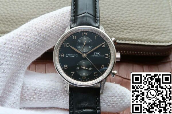 2 62 7d92a084 4a1f 4dc6 ace7 2da9d5cf3aee IWC Portugieser IW371440 1:1 Best Edition ZF Factory Esfera negra