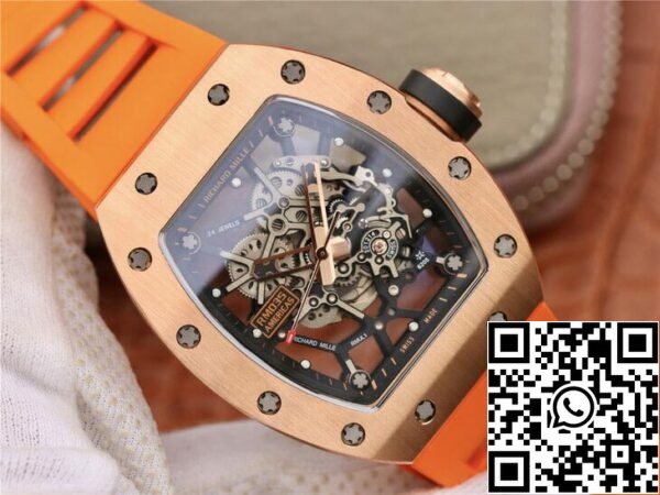 2 63 5971c520 20c1 40bd b6a1 c3478931ffb7 Richard Mille RM035 Americas KV Factory 1:1 Best Edition Orange Strap