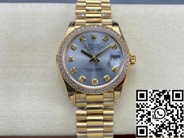 2 63 70bdc5cb 782f 47a2 ae01 99d27810f008 Rolex Datejust M278288RBR-0028 31MM 1:1 Best Edition GS Factory Lunetta con diamanti