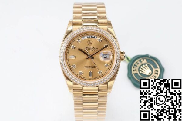 2 64 Rolex Day Date M128348RBR-0008 1:1 Best Edition EW Factory Diamond Dial