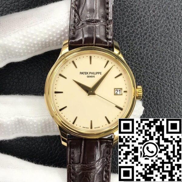 2 65 366ca264 cb79 4708 adf1 4278d24ee4e9 Patek Philippe Calatrava 5227J-001 1:1 Best Edition 3K Factory Keltainen kultaa