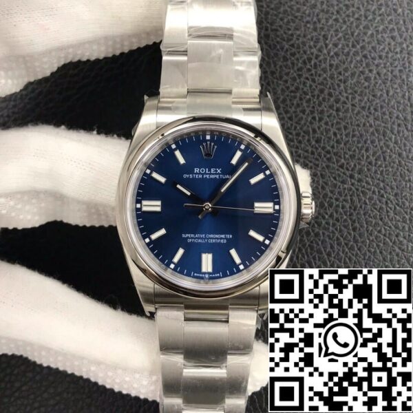 2 66 Rolex Oyster Perpetual M126000-0003 36MM 1:1 Best Edition EW Factory Aço Inoxidável