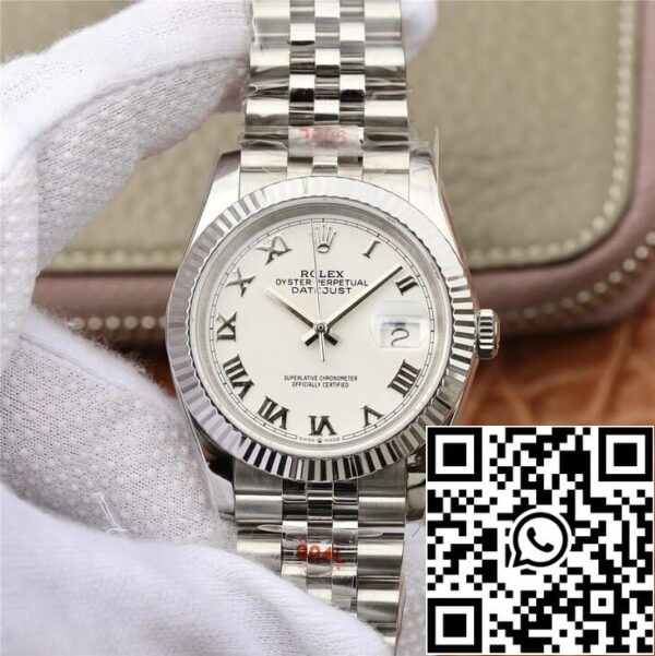 2 66 64bb74db f57d 4236 bc29 87823c2c6ad3 Rolex Datejust M126234-0025 1:1 Най-добро издание GM Фабрика бял циферблат