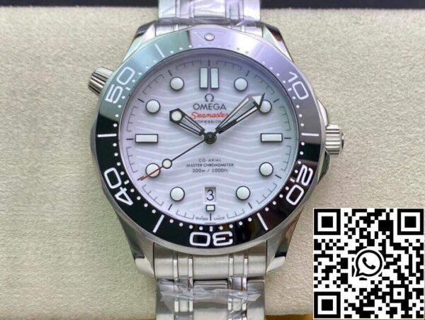 2 66 ca83489b 9981 4664 bb49 e2147104b584 Omega Seamaster Diver 300M 210.30.42.20.04.001 1:1 Best Edition OR Fabriek Witte Wijzerplaat