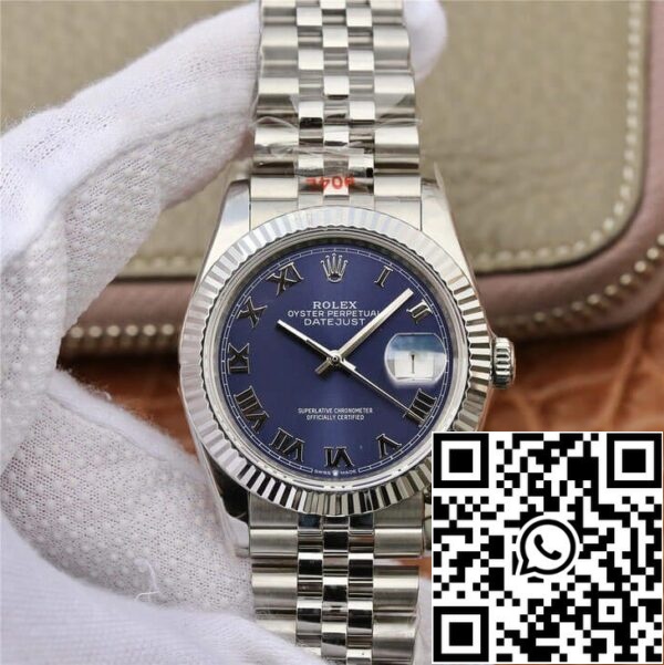 2 67 6ad5dcf8 e4ab 41a0 90e9 98ee0f2ce369 Rolex Datejust 36MM 1:1 Best Edition GM Factory Μπλε καντράν