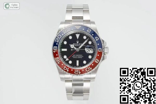 2 68 2637a789 4056 4281 ab32 65b06bdb6f7f Rolex GMT Master II M126710BLRO-0002 1:1 Best Edition C+ Εργοστάσιο Κόκκινο μπλε πλαίσιο