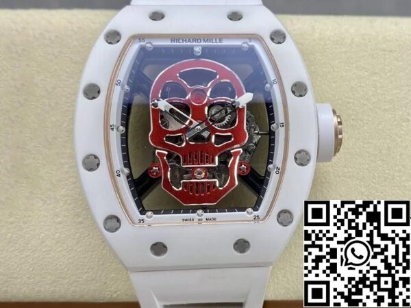 2 68 eec537f0 1601 4a77 8f08 f3de85054289 Richard Mille RM52-01 1:1 Best Edition YS Factory Tourbillon Keramikgehäuse Gummiarmband