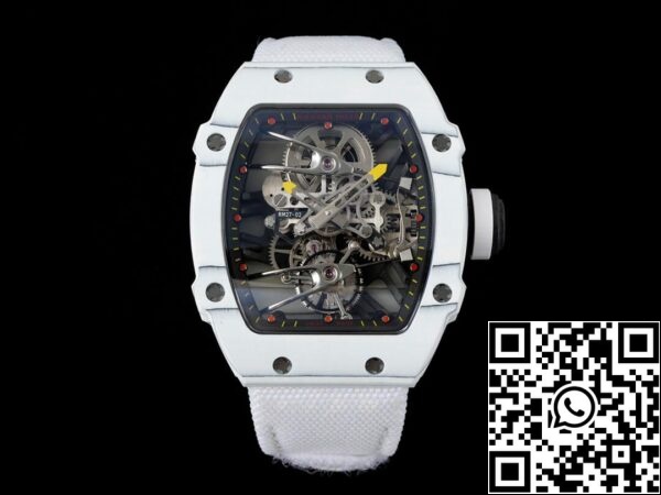 2 6 6f092b53 e3ff 4ab9 a61c 3c2672ca718c Richard Mille RM27-02 Rafael Nadal Tourbillon 1:1 Best Edition RM Factory Valkoinen Stra