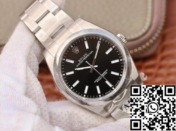 2 6 de99aa23 5084 4448 ba0a 1ec26b8d8449 Rolex Oyster Perpetual 114300 39mm AR Factory 1:1 Best Edition Swiss ETA3132 Black Dial